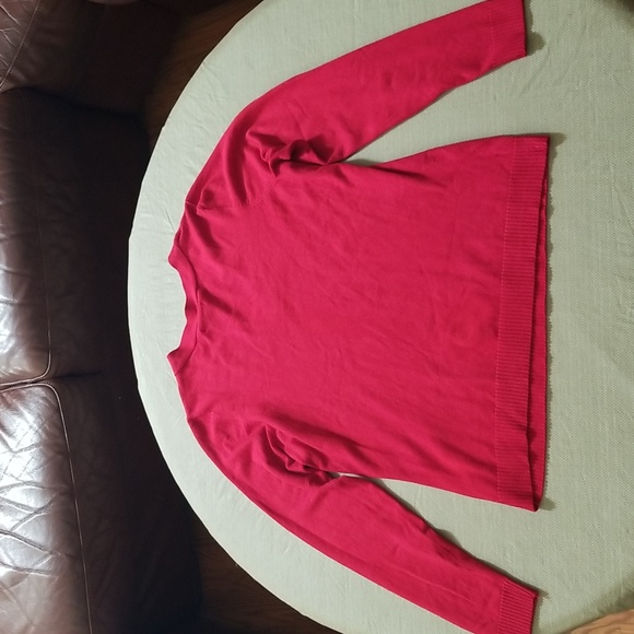Worthington XL Red V-Neck Sweater - Picture 3 of 5